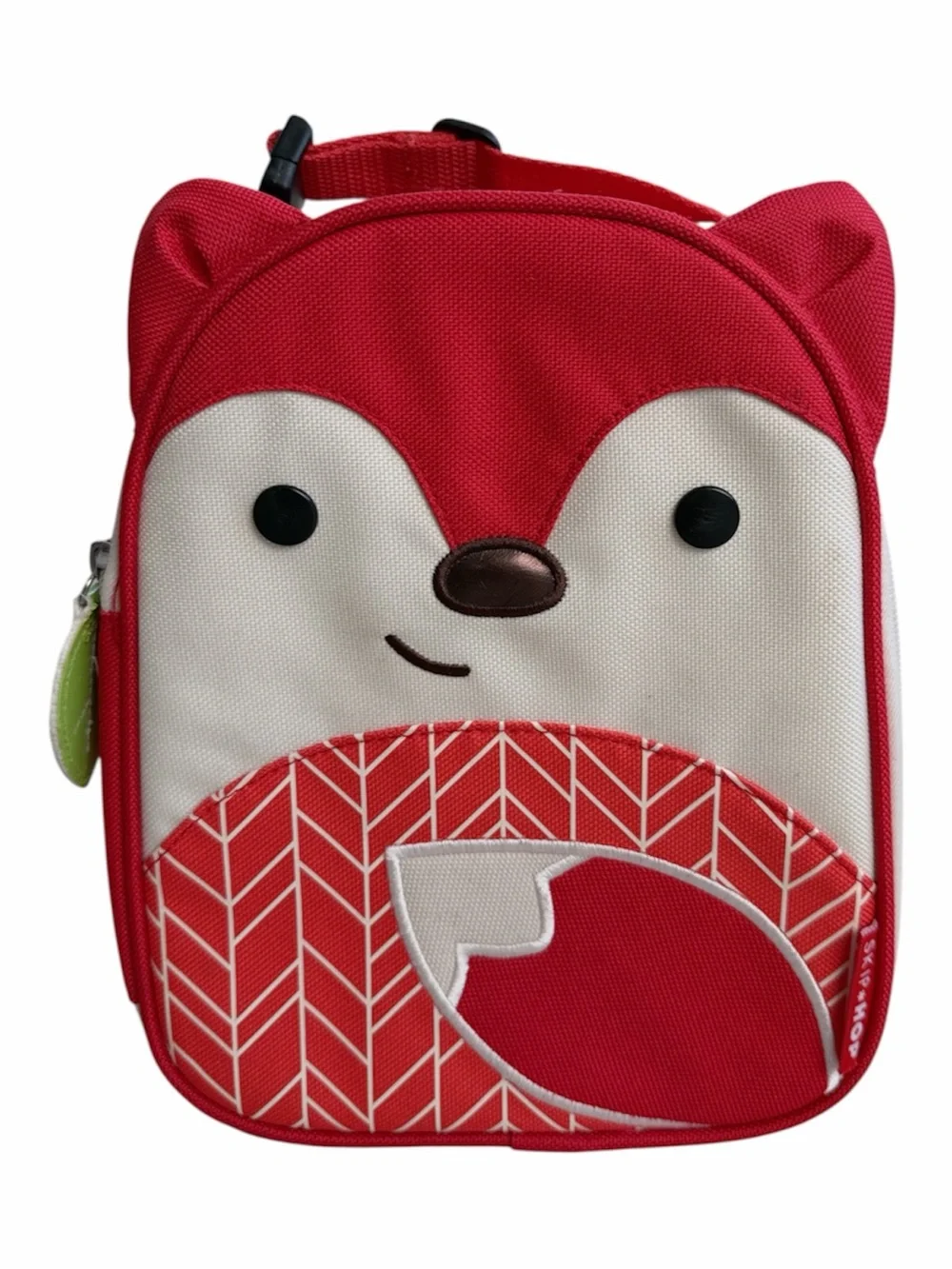 Skip Hop Red and Cream Insulated Fox Lunch Tote/Bag for Kids